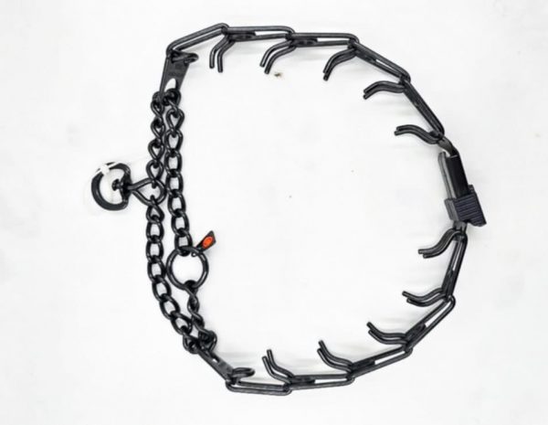 Black Quick Lock Prong Collar